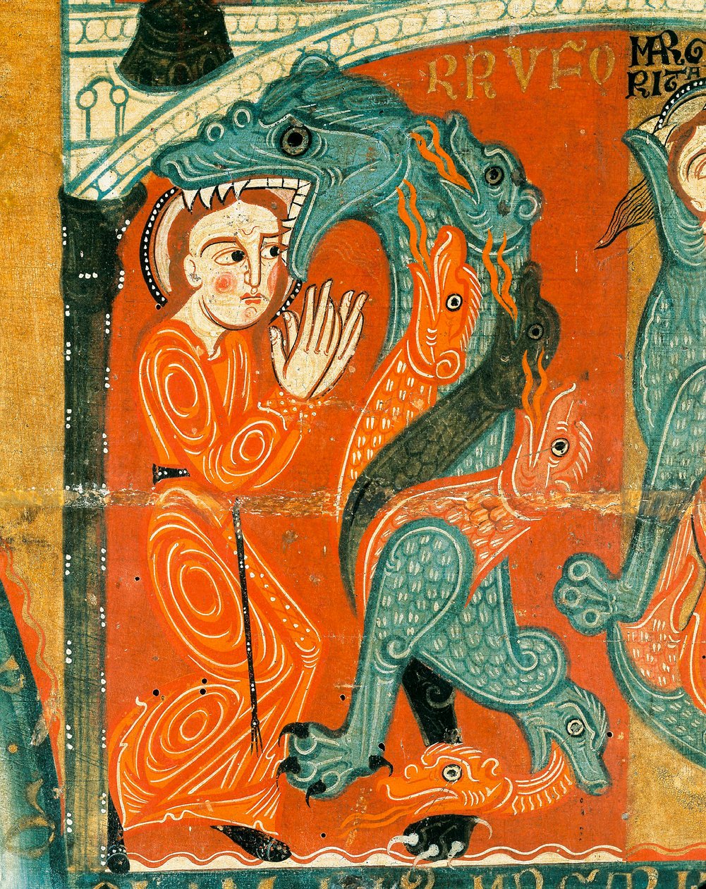 Il martirio di Santa Margherita (dettaglio) da Catalan School
