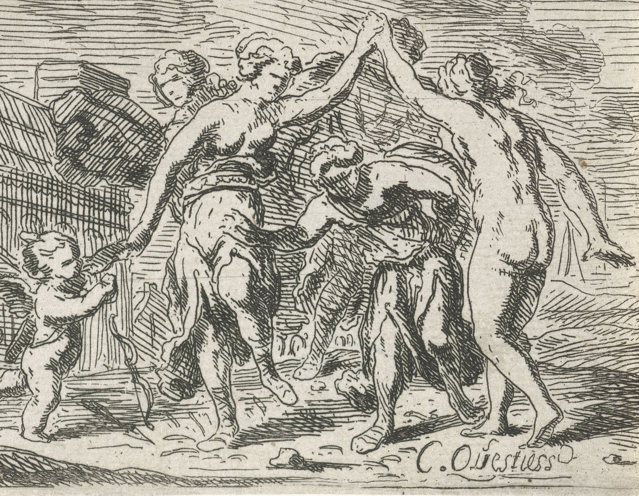 Donne danzanti e Amore da Catharina Questiers