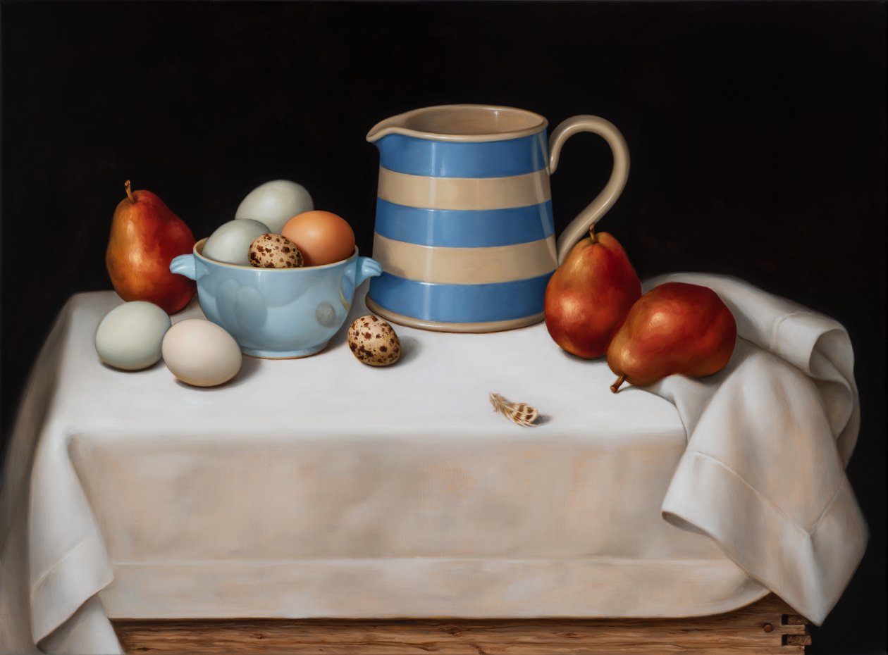 Natura morta con piuma di quaglia da Catherine Abel