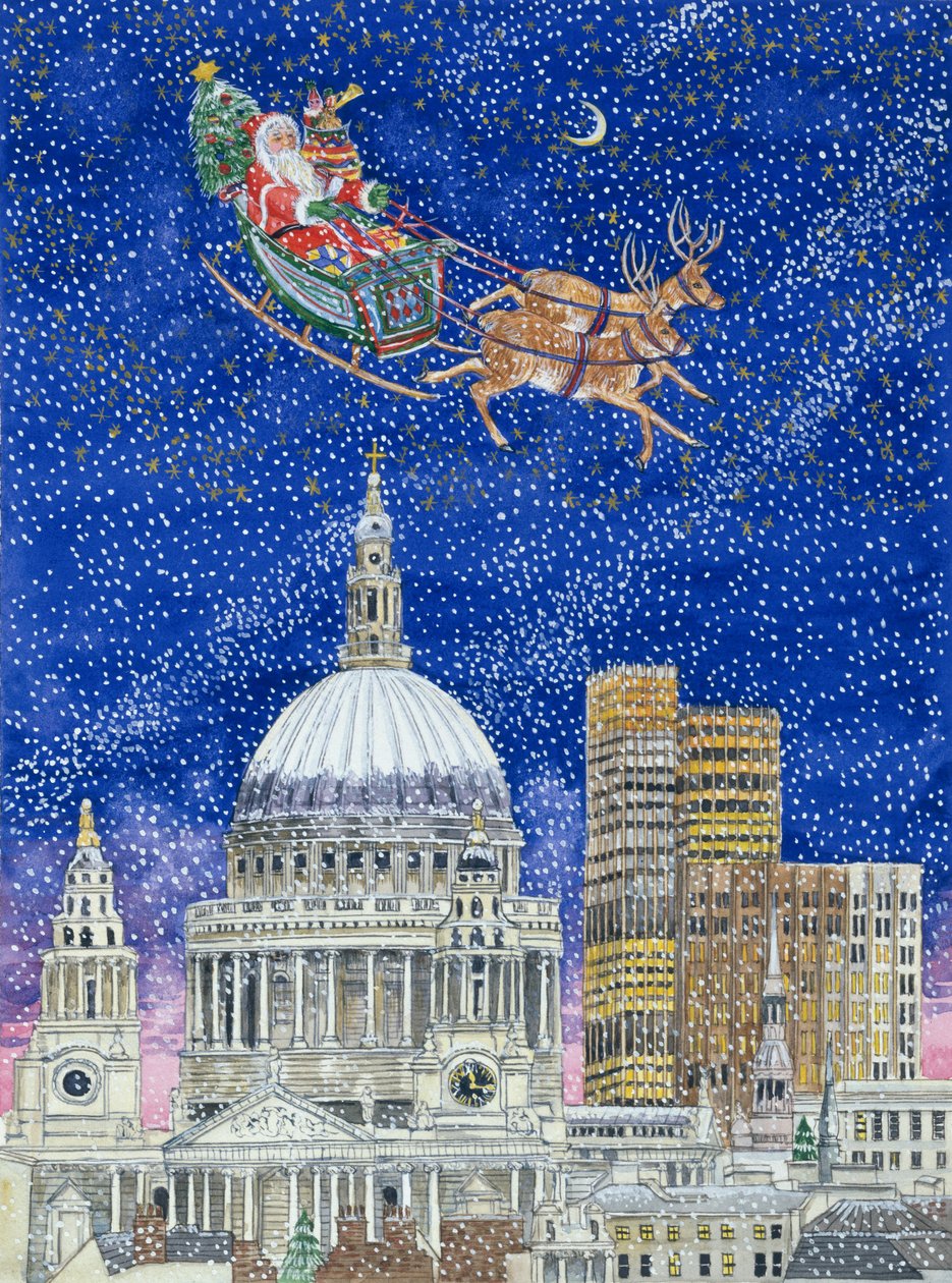 Babbo Natale vola sopra Londra da Catherine Bradbury