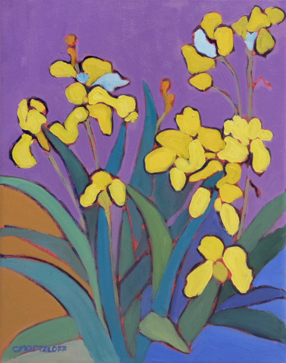 Giardino estivo di iris, 2024 da Catherine J Martzloff