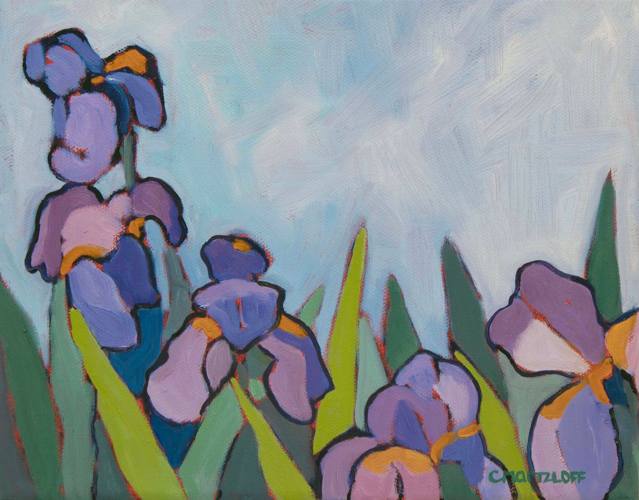 I campi di iris, 2022 da Catherine J Martzloff
