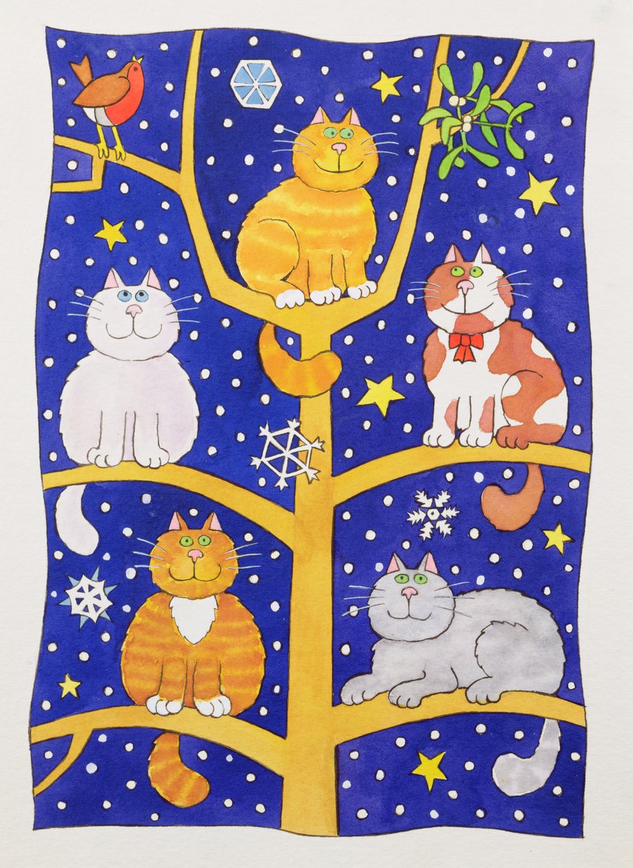 Cinque Gatti di Natale da Cathy Baxter