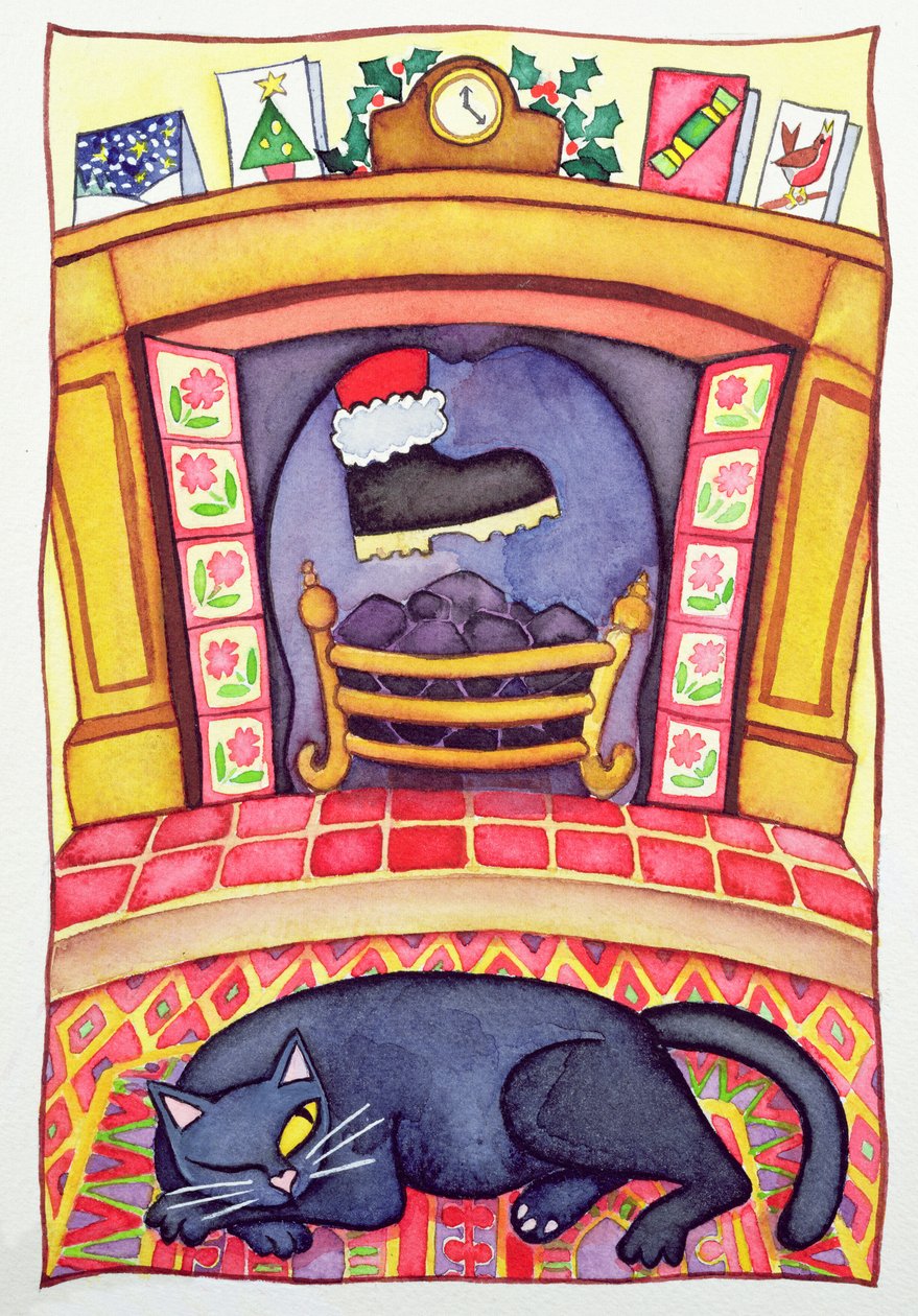 Babbo Natale che scende dal camino da Cathy Baxter