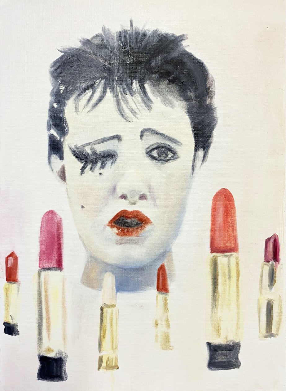 Bit Sweet, 2023 (olio su carta da Cathy Lomax