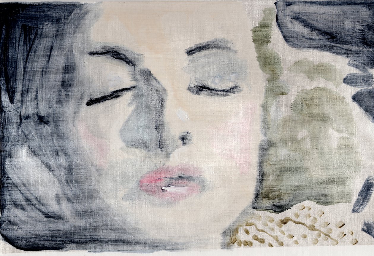 Film Diary #49 (28.05.13 Non voleva svegliarla), 2016 (olio su carta) da Cathy Lomax