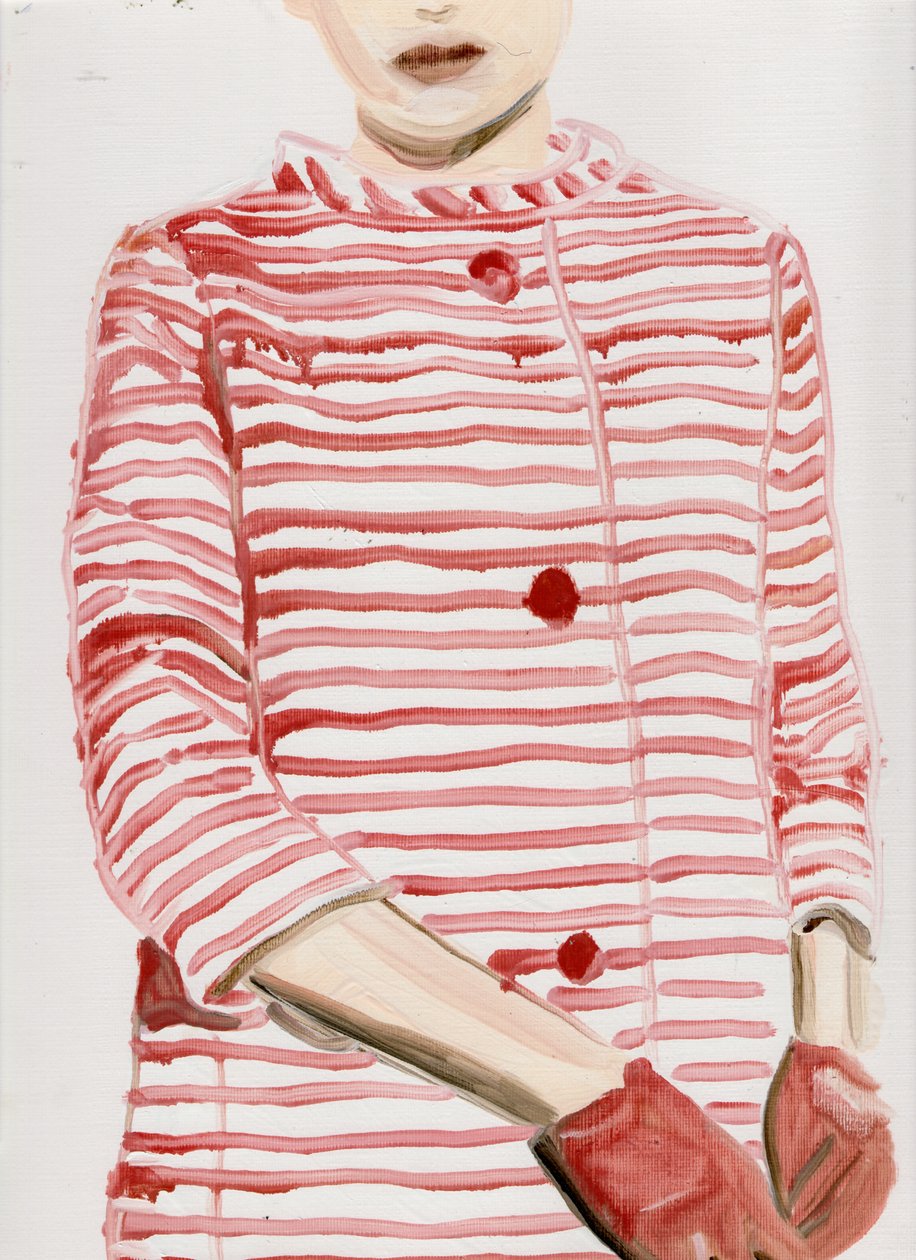 Stelle a strisce (MF), 2015 (olio su carta) da Cathy Lomax