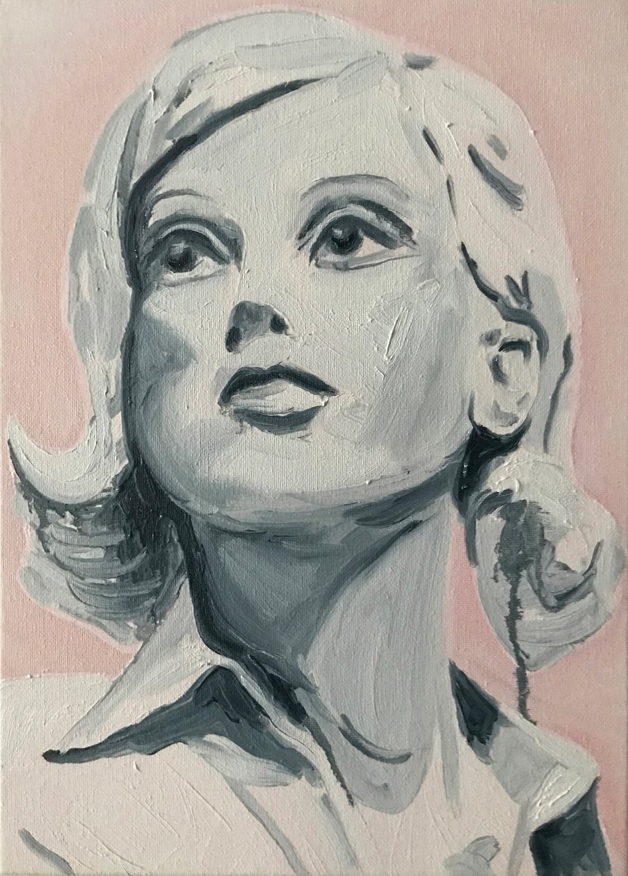 Le allegre fanciulle: Darcey, 2017 (olio su lino) da Cathy Lomax