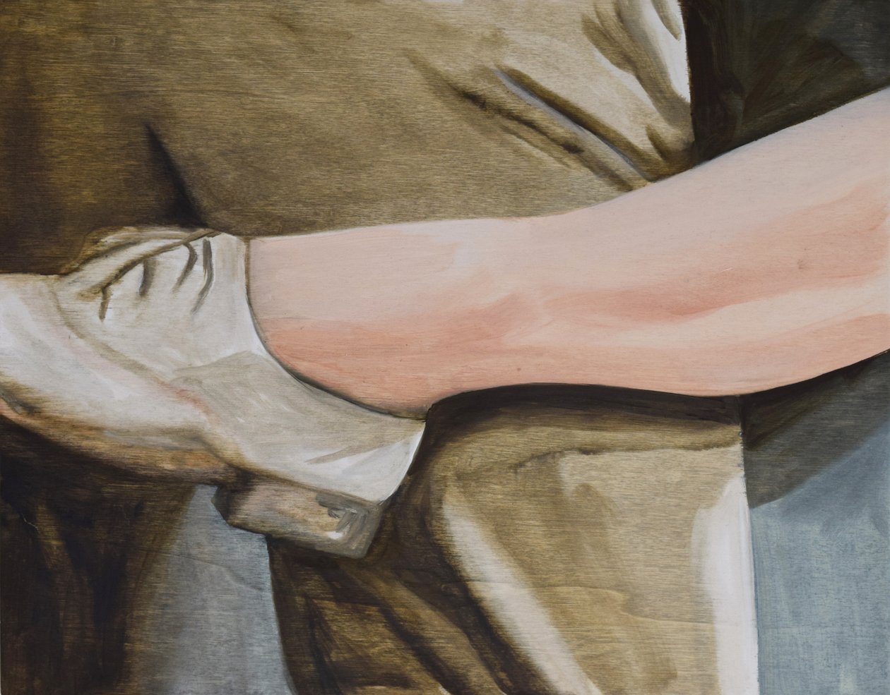 Il postino suona sempre due volte, 2015 (olio su pannello) da Cathy Lomax
