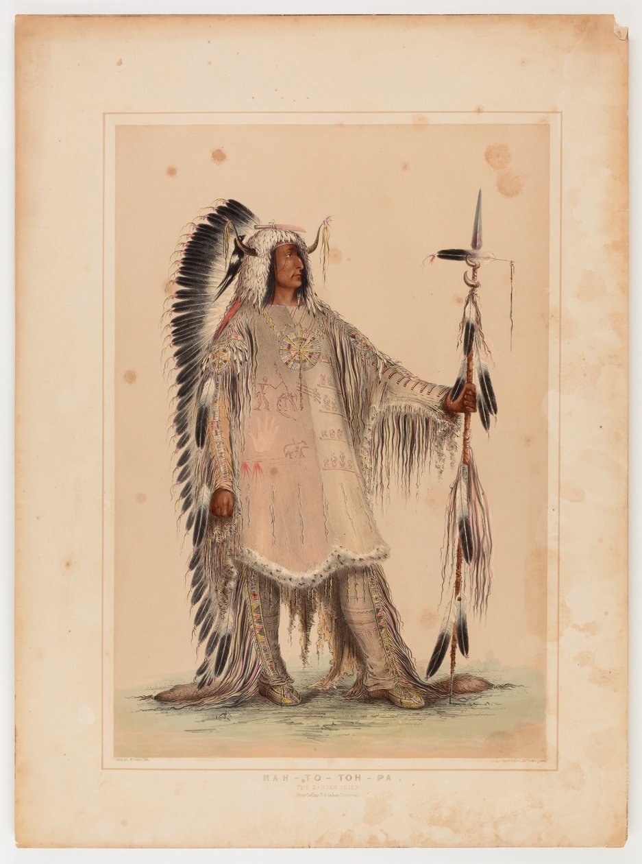 Mah-to-toh-pa, il capo Mandan da Catlin, George