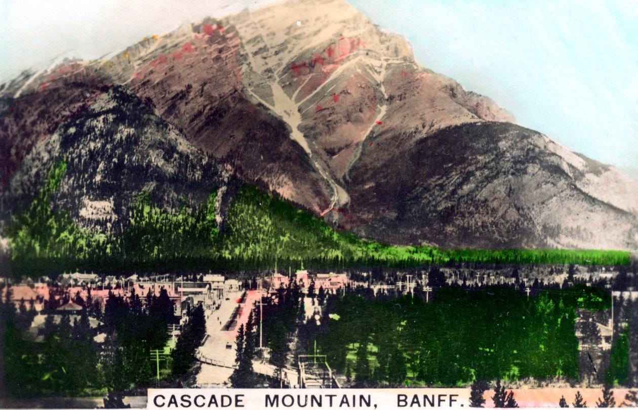 Montagna Cascade, Banff, Alberta, Canada, c1920s da Cavenders Ltd