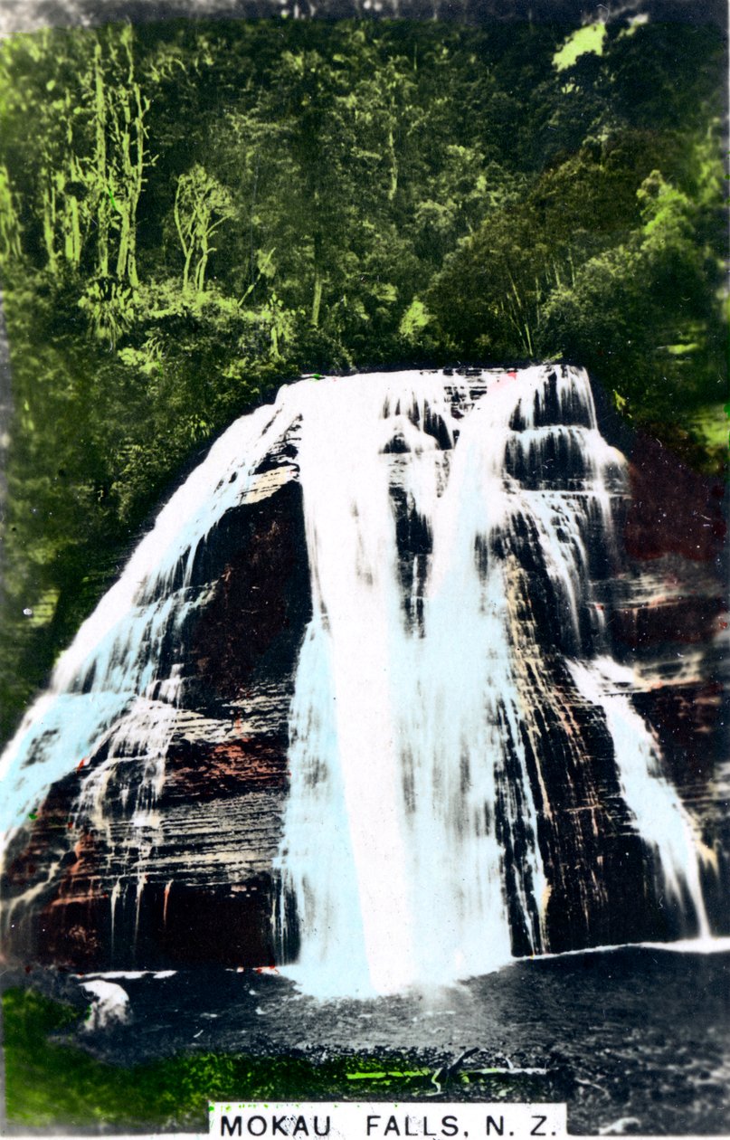Cascate Mokau, Isola del Nord, Nuova Zelanda da Cavenders Ltd