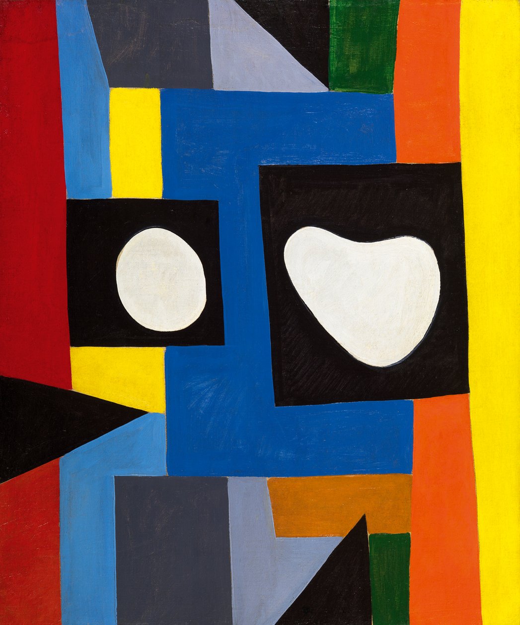 Composizione architettonica, 1951 circa (olio su tela) da Caziel Caziel