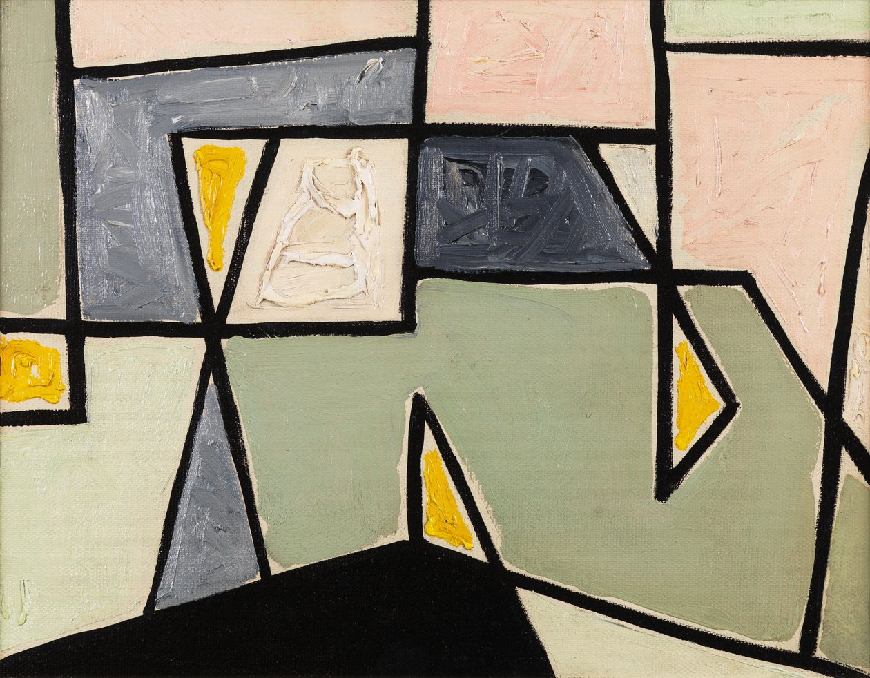 Composizione "Cobra", 1949 circa (olio su tela) da Caziel Caziel