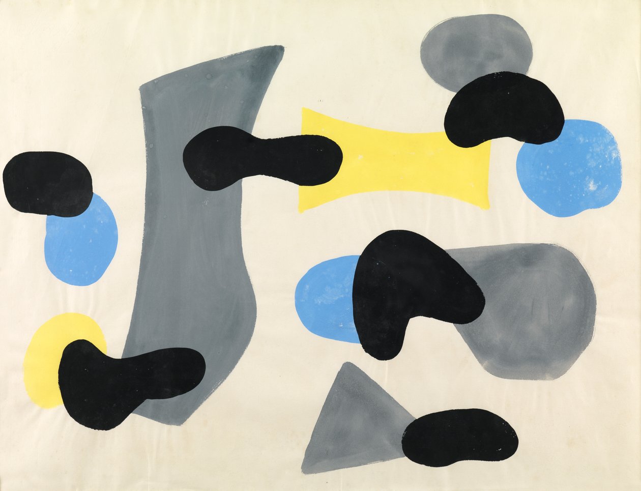 Composizione, 1952 circa (gouache su carta) da Caziel Caziel