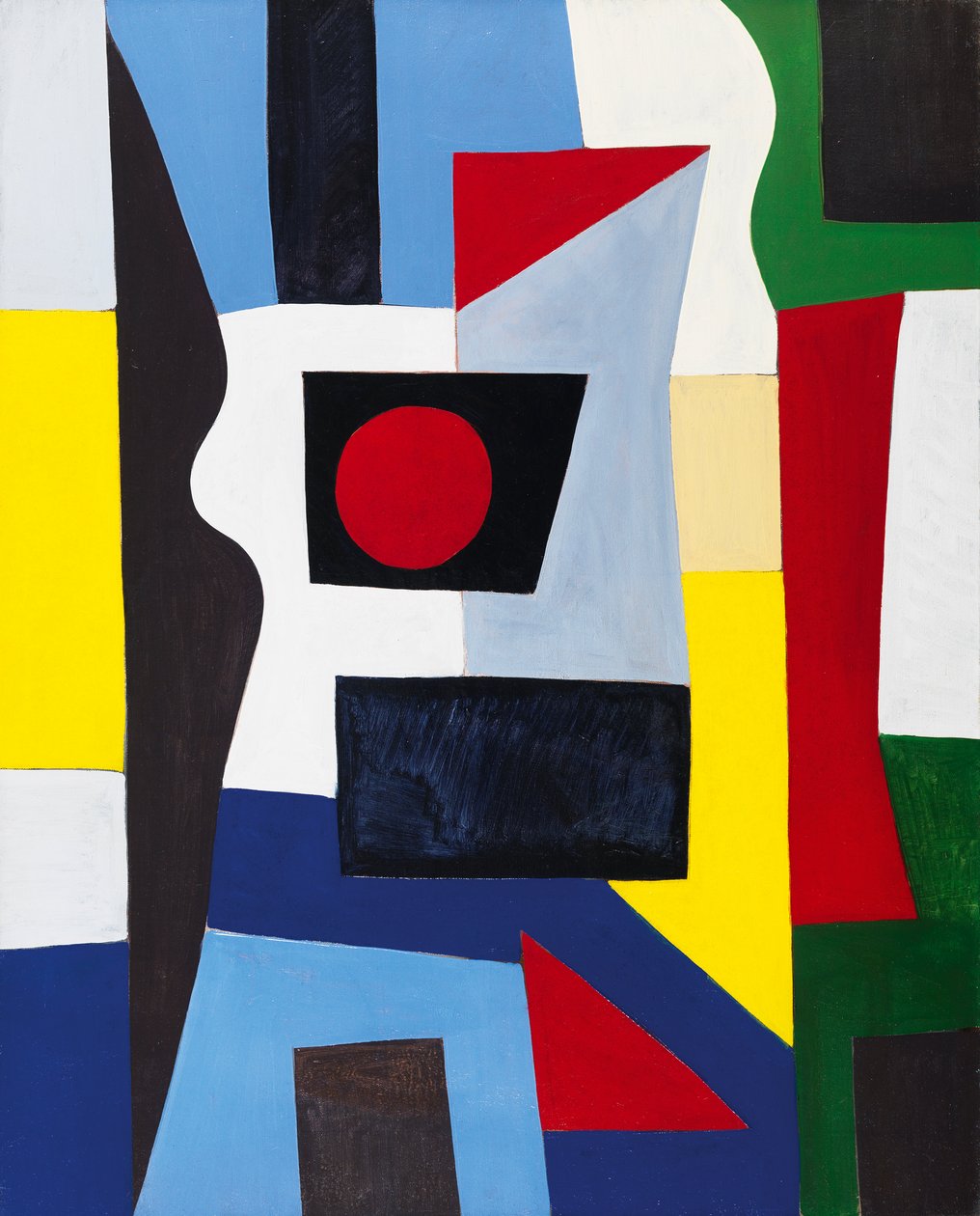 Composizione geometrica, 1955 circa (olio su tela) da Caziel Caziel