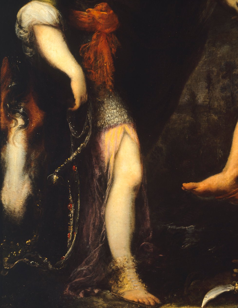 Erminia tra i pastori, dettaglio da Cecco  Bravo