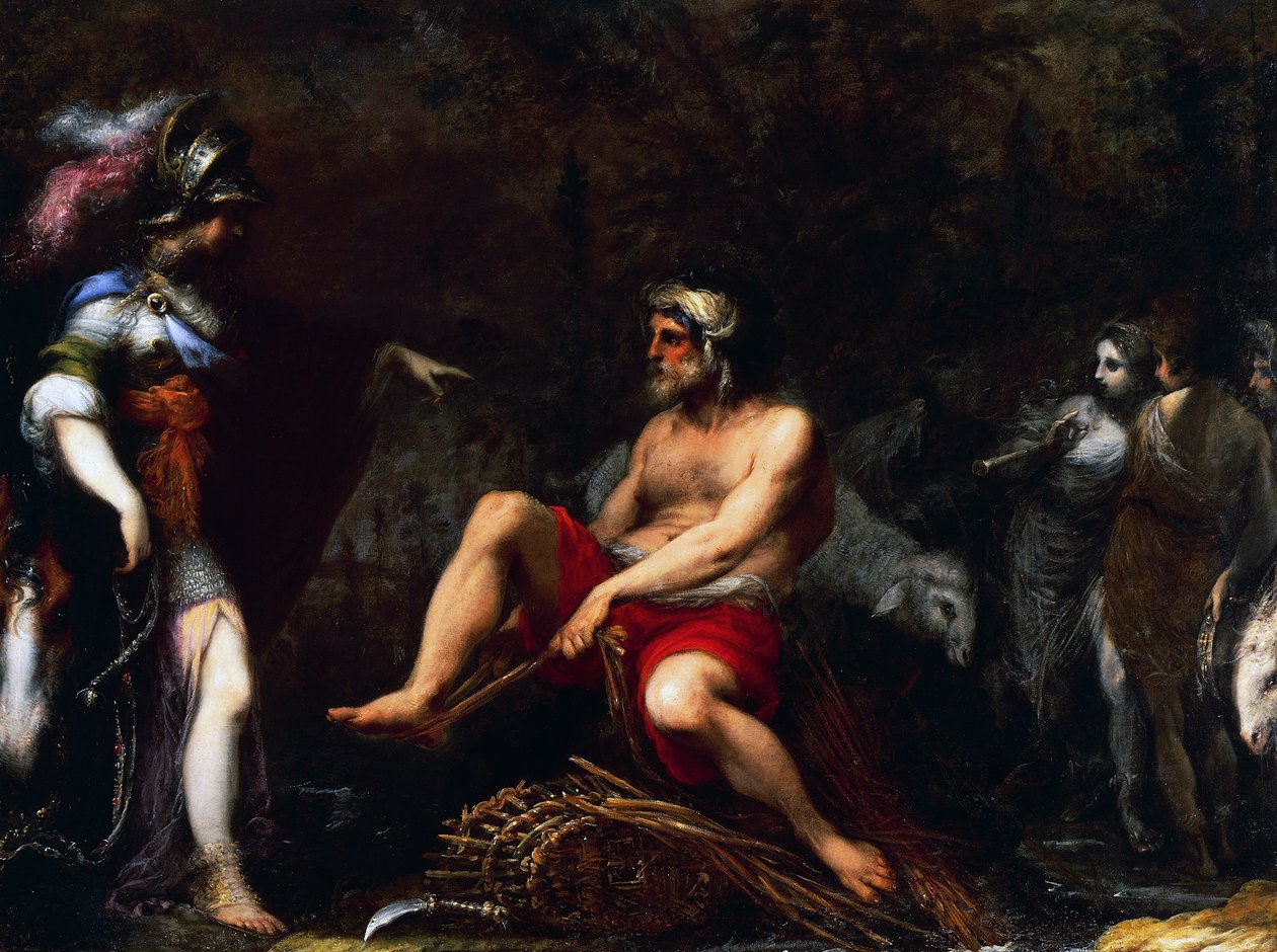 Erminia tra i pastori da Cecco  Bravo