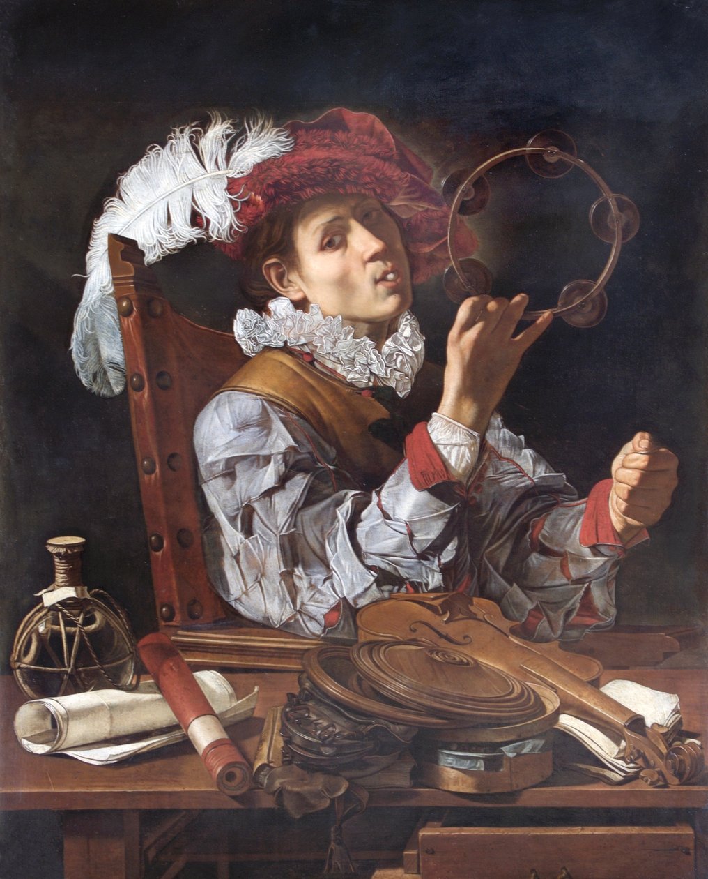 Un musicista, c.1610 da Cecco de Caravaggio