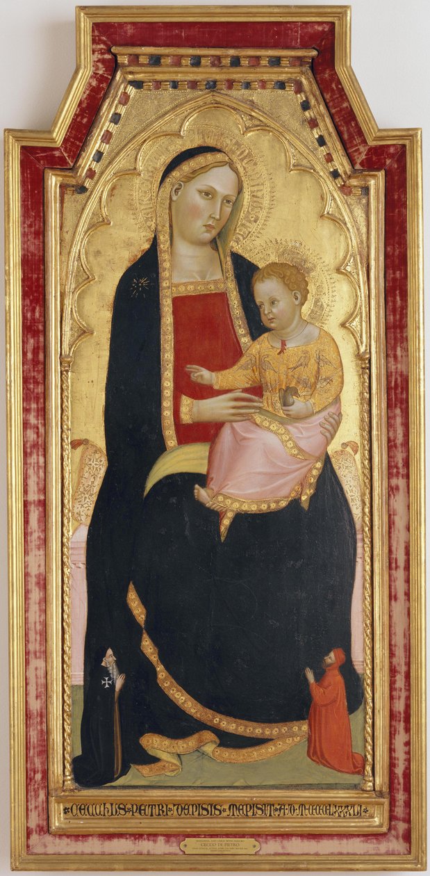 Madonna con Bambino e donatori da Cecco di Pietro