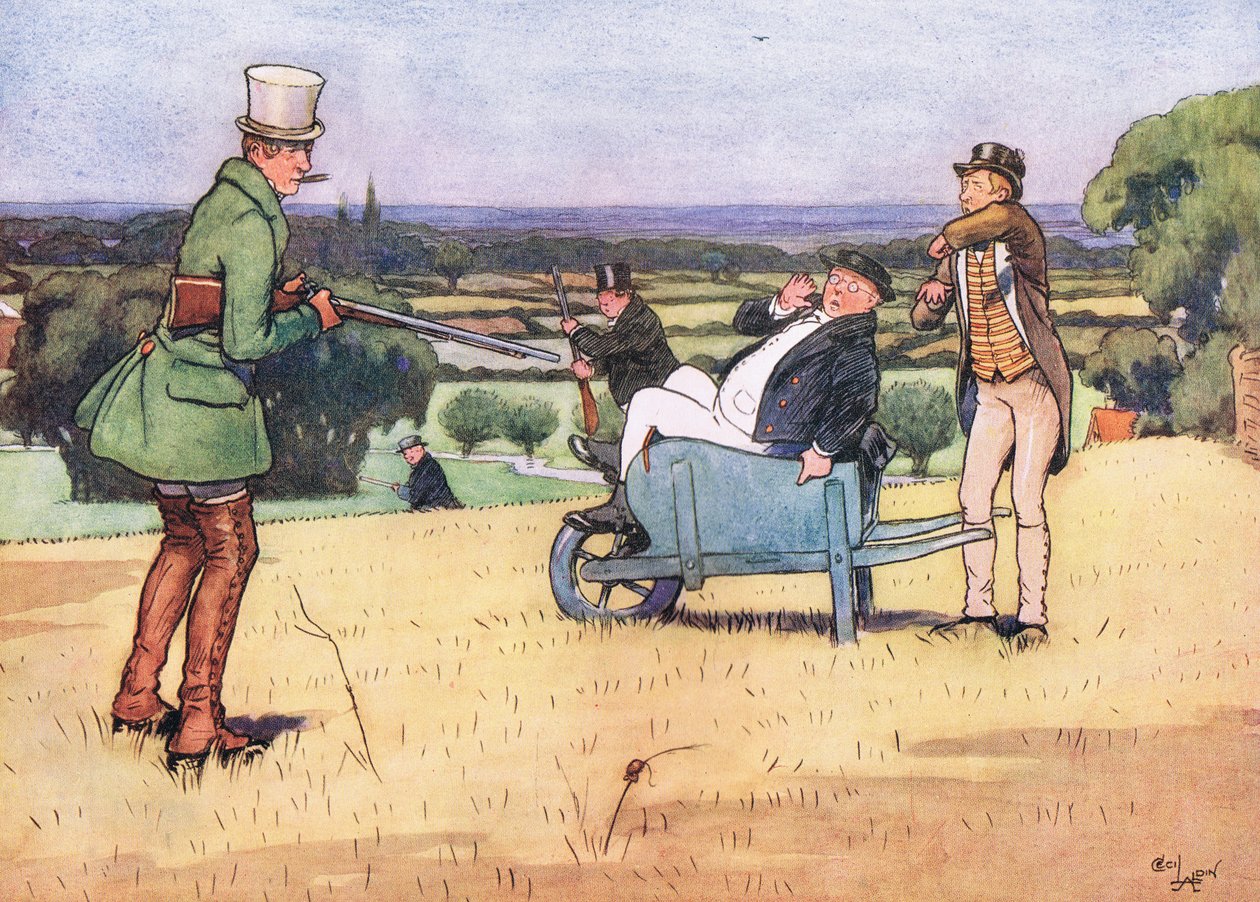 Non permetterò che questa carriola venga spostata di un altro passo, a meno che Winkle non porti quel fucile in modo diverso da Cecil Charles Windsor Aldin