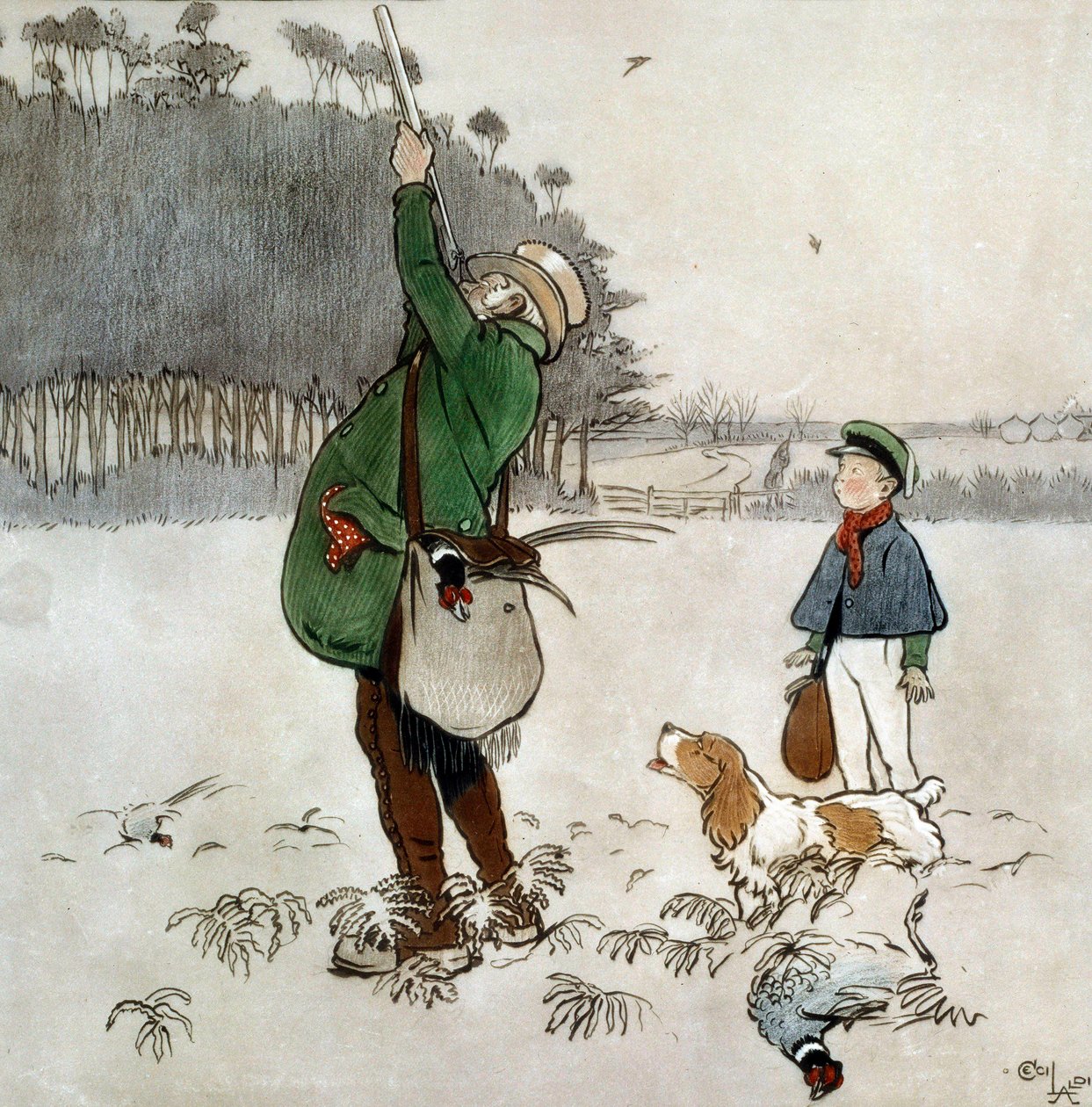 Il cacciatore che spara alle anatre da Cecil Charles Windsor Aldin