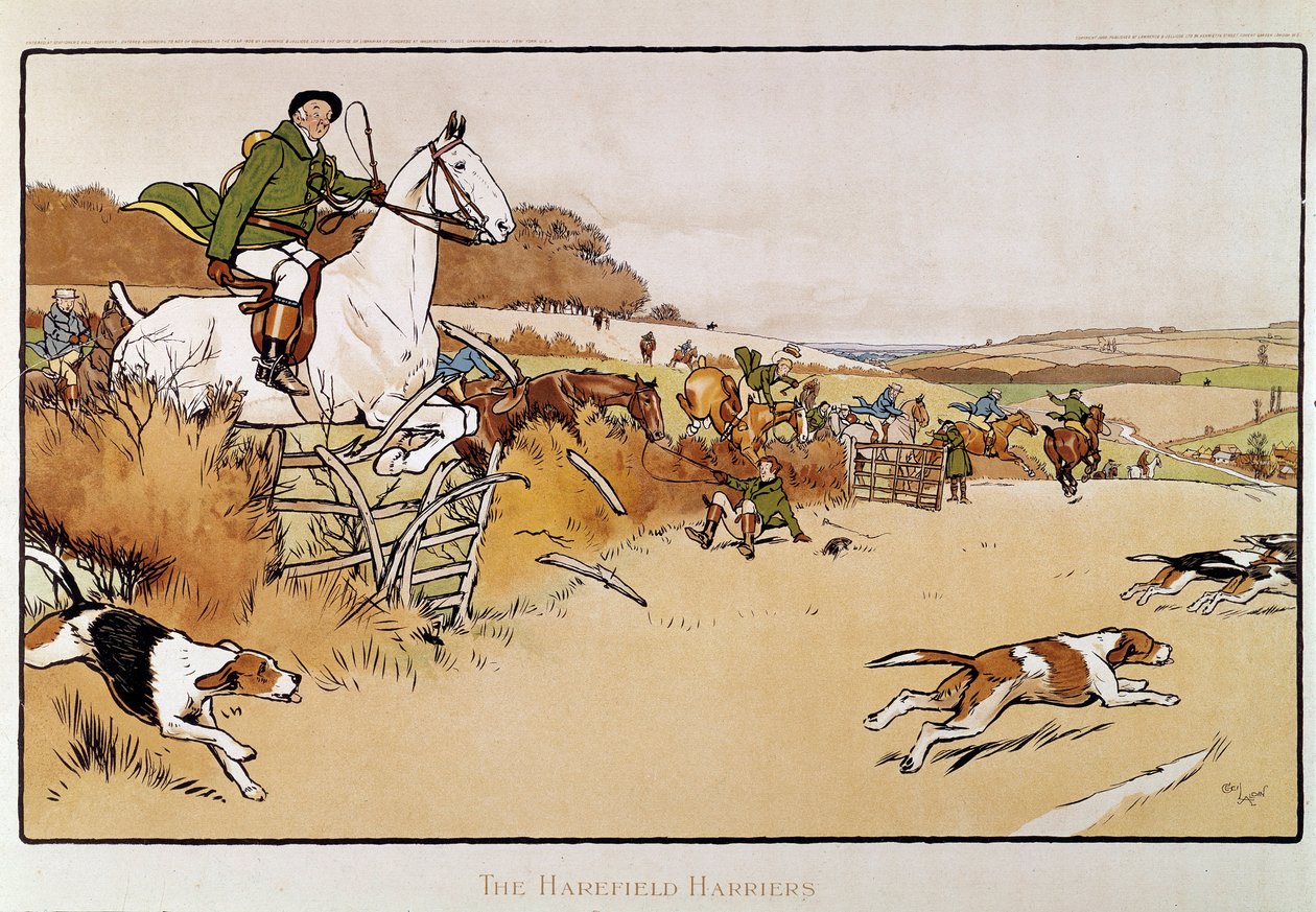 Acquerello di Cecil Aldin (1870-1935) da Cecil Charles Windsor Aldin