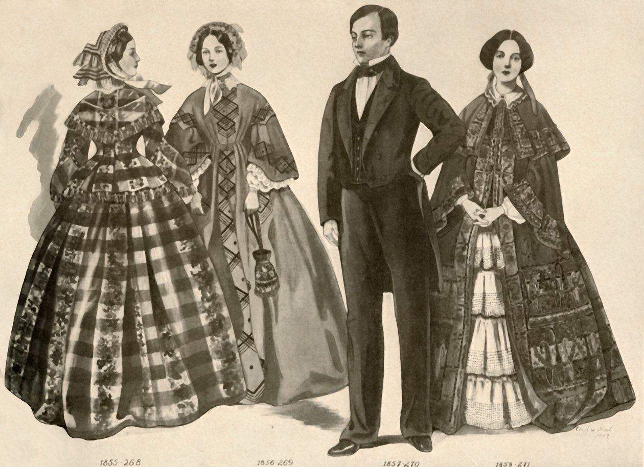 Abbigliamento dal 1850 al 1856, 1907, 1937 da Cecil W. Trout