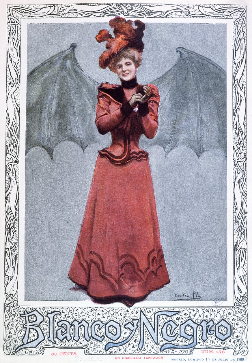 La tentatrice diabolica, dalla copertina di 