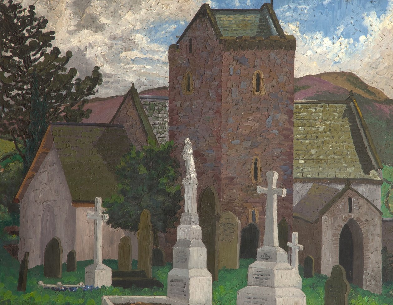 Chiesa di Llangenith, Galles del Sud, c.1930 da Cedric Morris