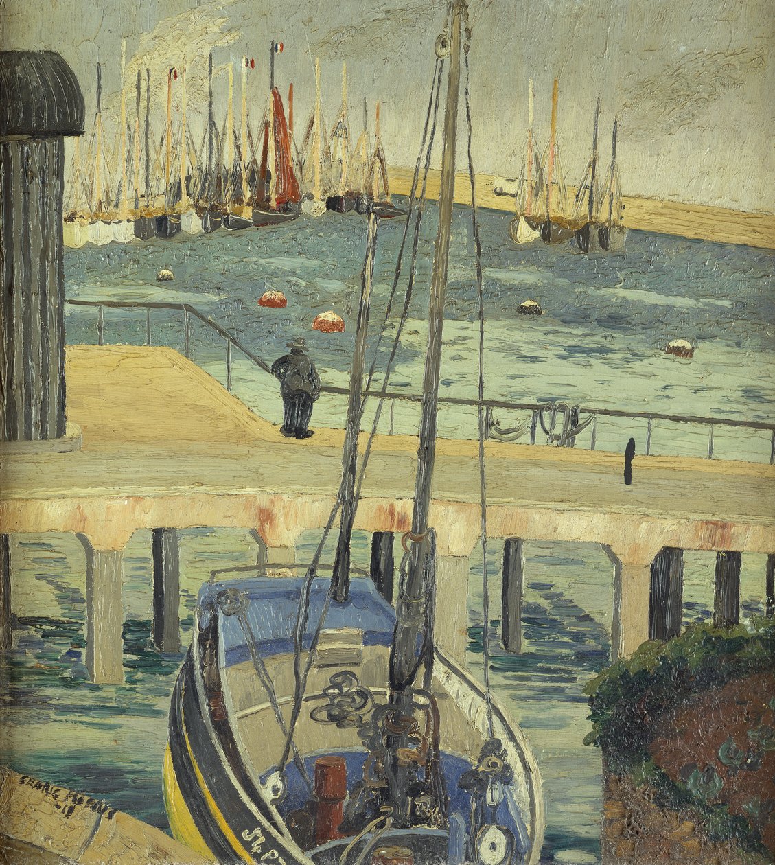 Barche da pesca a Newlyn da Cedric Morris