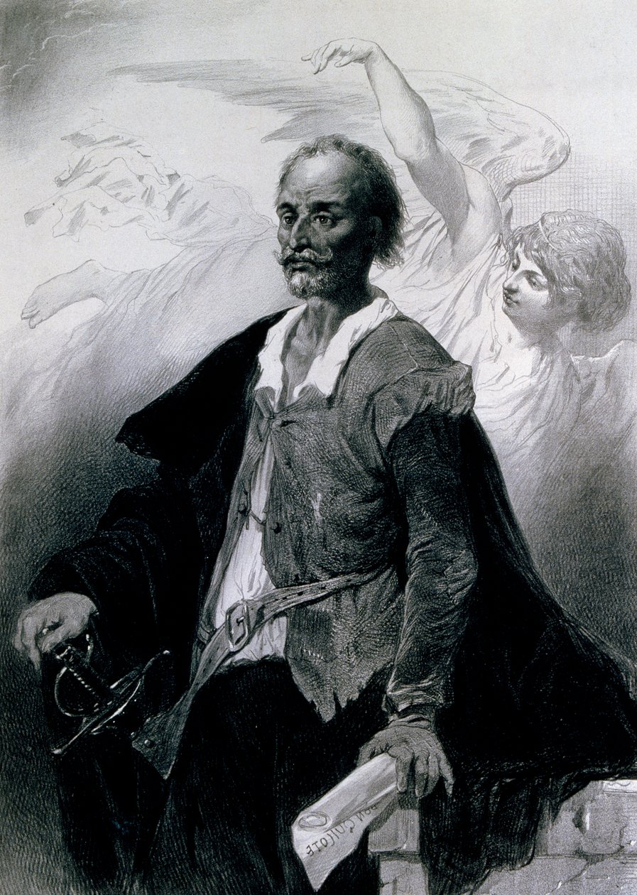 Ritratto di Miguel de Cervantes Saavedra da Celestin Francois Nanteuil