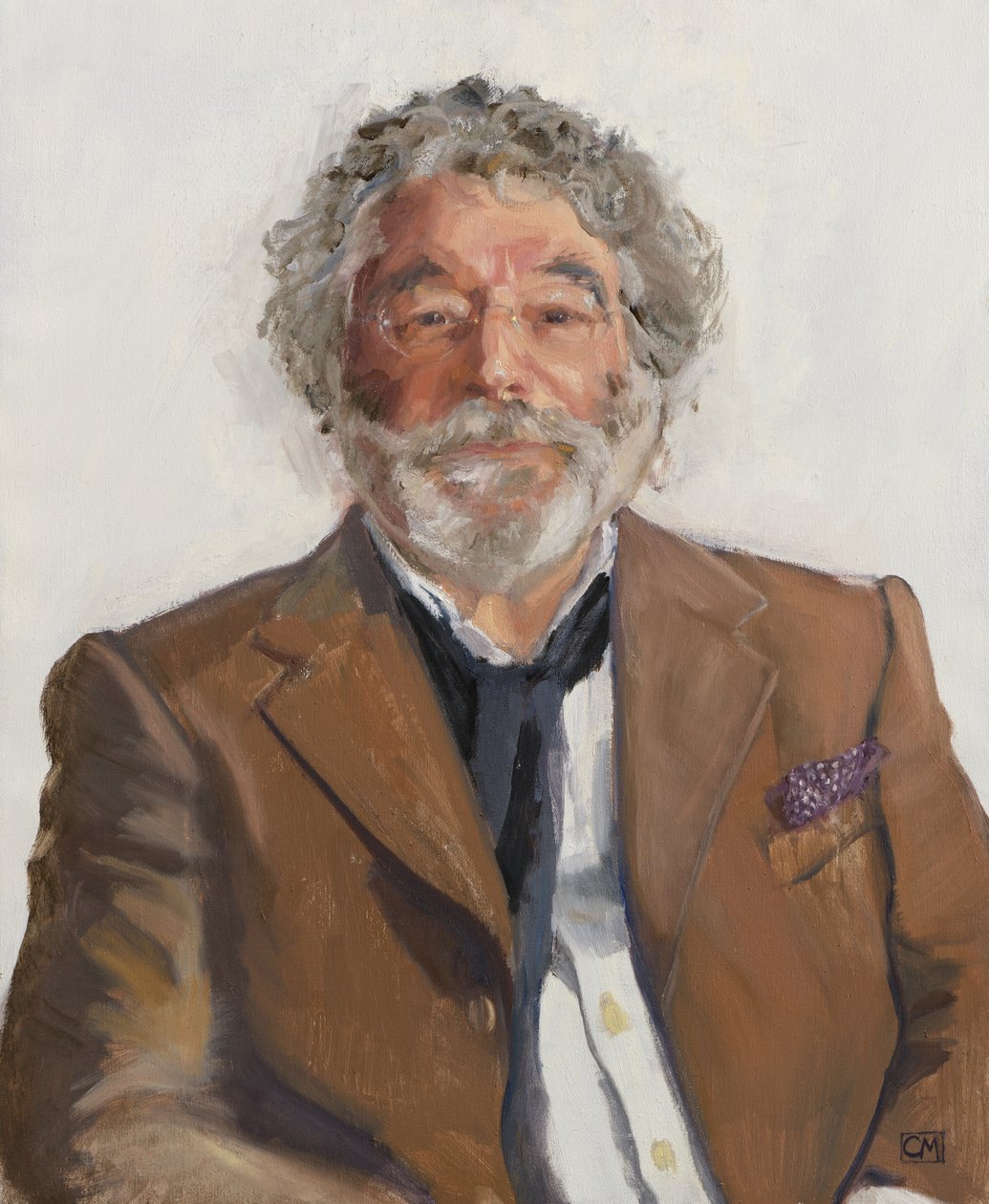 Craig Raine, poeta inglese, 2022 (olio su tela)