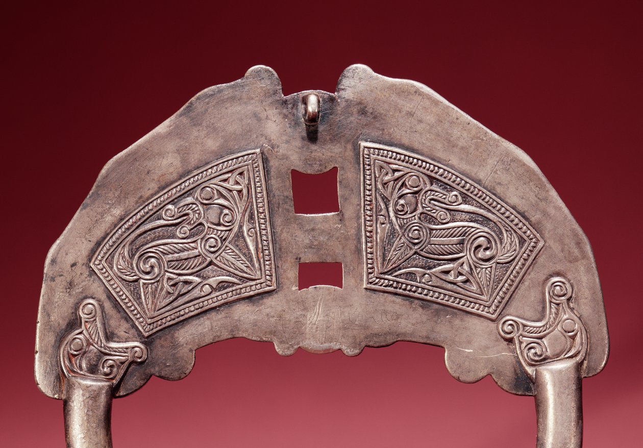 (dettaglio) della parte inferiore della Spilla di Killamery, Killamery, Contea di Kilkenny, Età Vichinga da Celtic