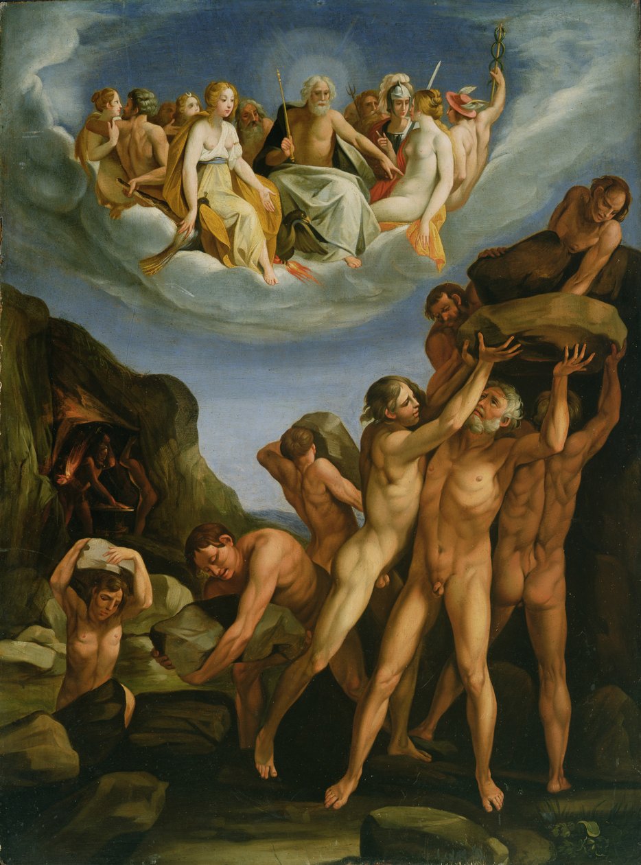 La battaglia degli dei e dei giganti da Cesare Rossetti