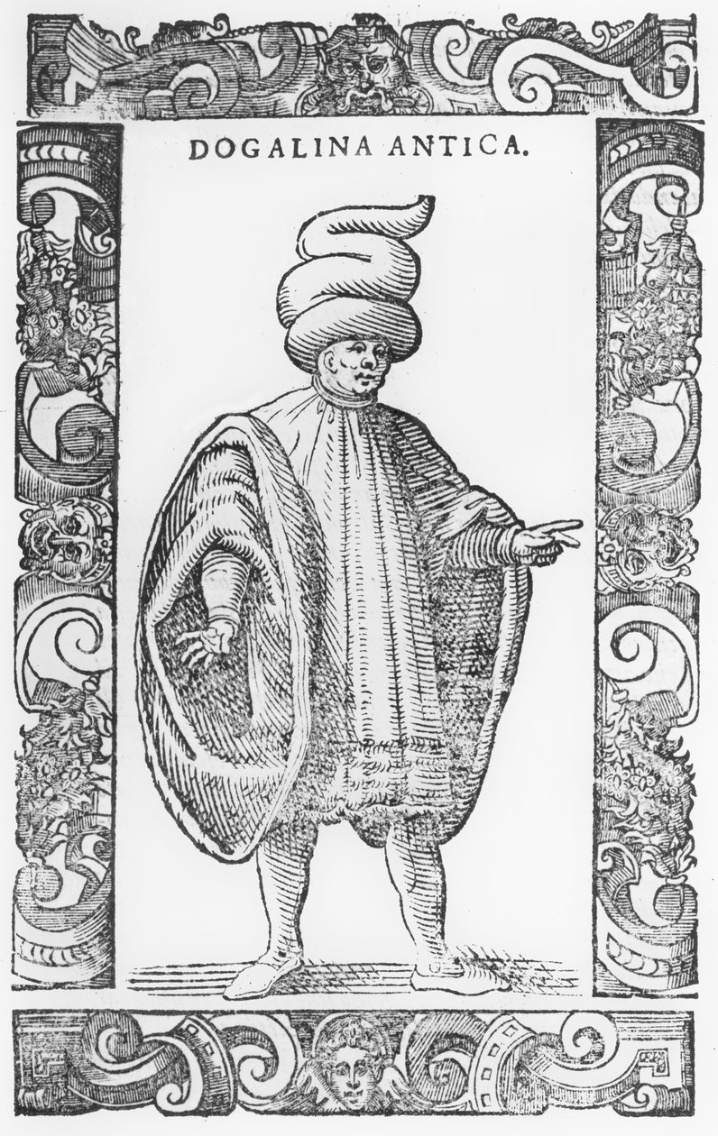 Uomo che indossa Dogalina, 1590 da Cesare Vecellio