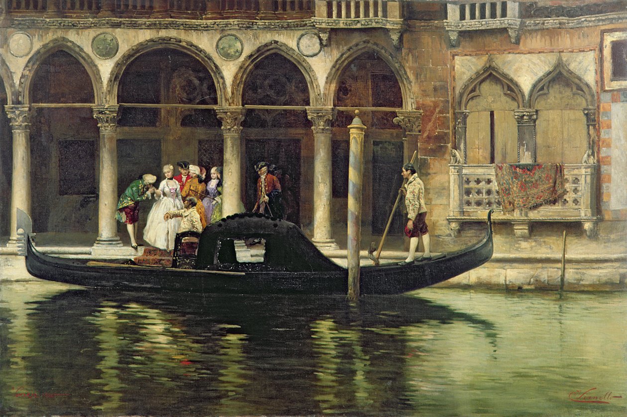 Le partenze, 1890 da Cesare Vianello