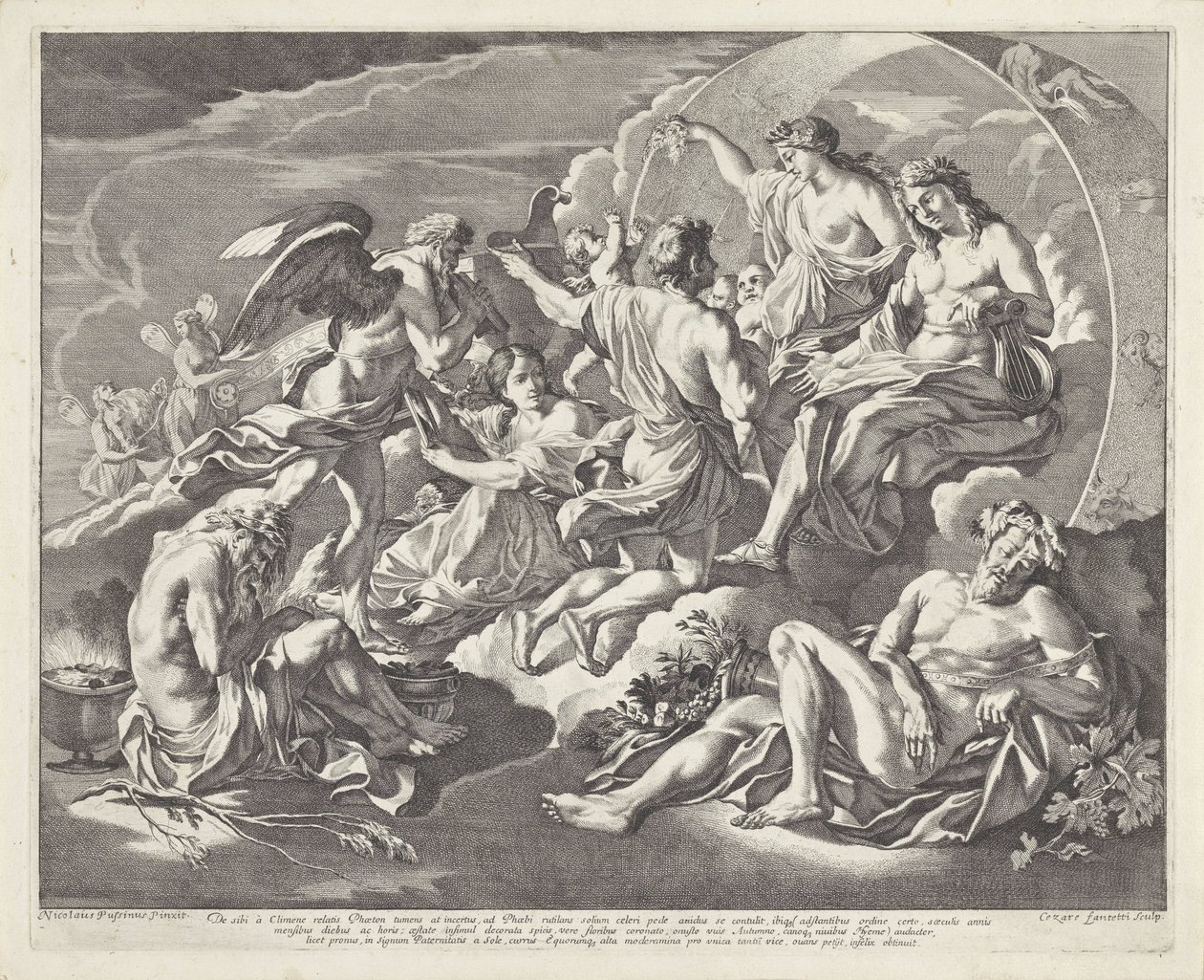 Faetonte chiede di guidare il carro di Apollo da Cesare Fantetti