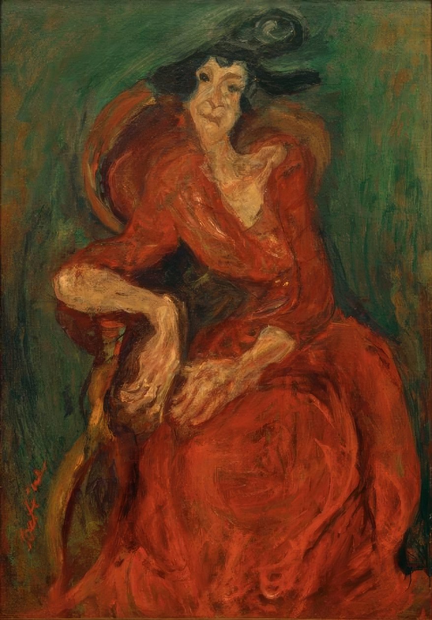 Ch. Soutine, La donna in rosso da Chaim Soutine