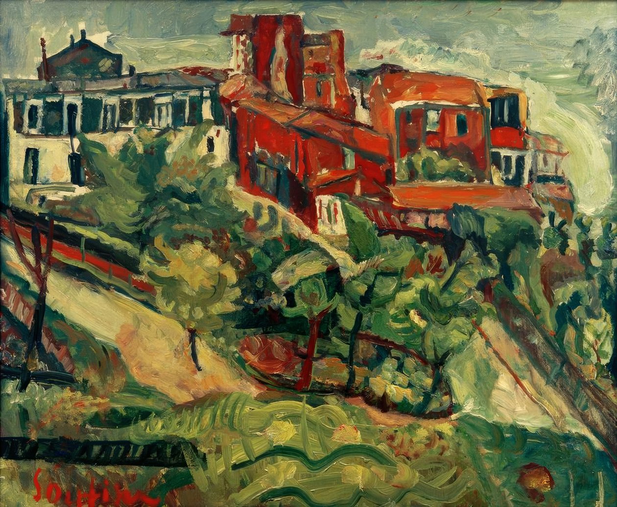 Ch. Soutine, Case rosse da Chaim Soutine