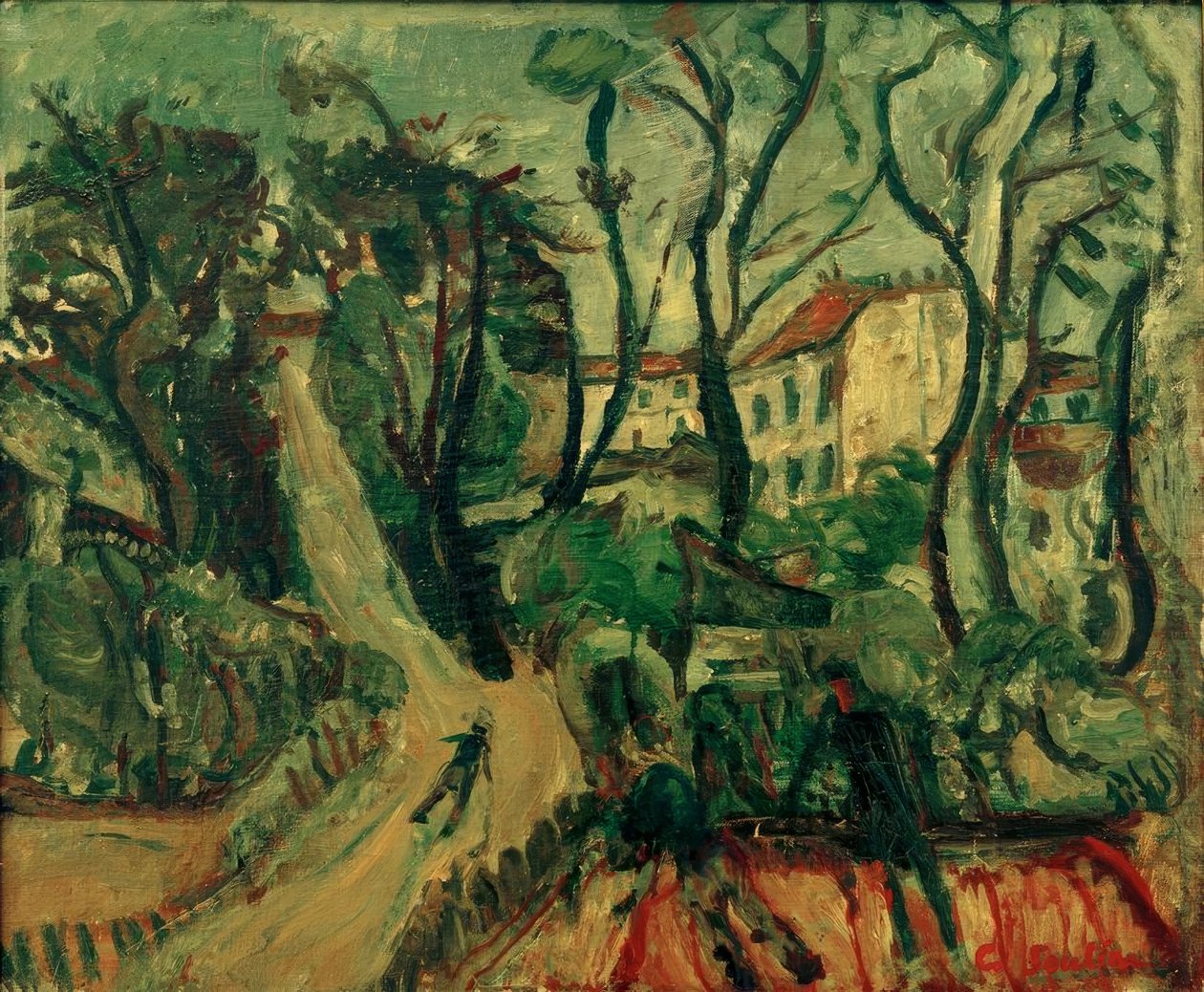Landschaft mit Häusern da Chaim Soutine