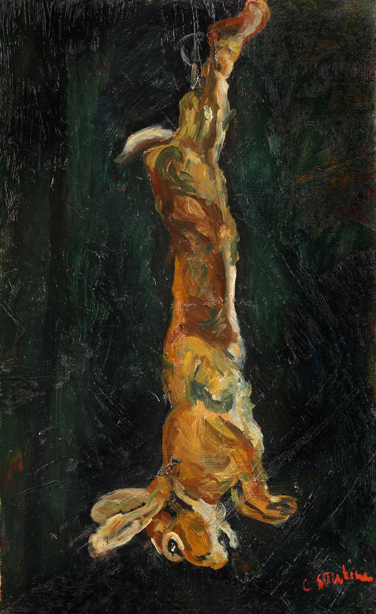 Lepre appesa, ca 1923 da Chaim Soutine