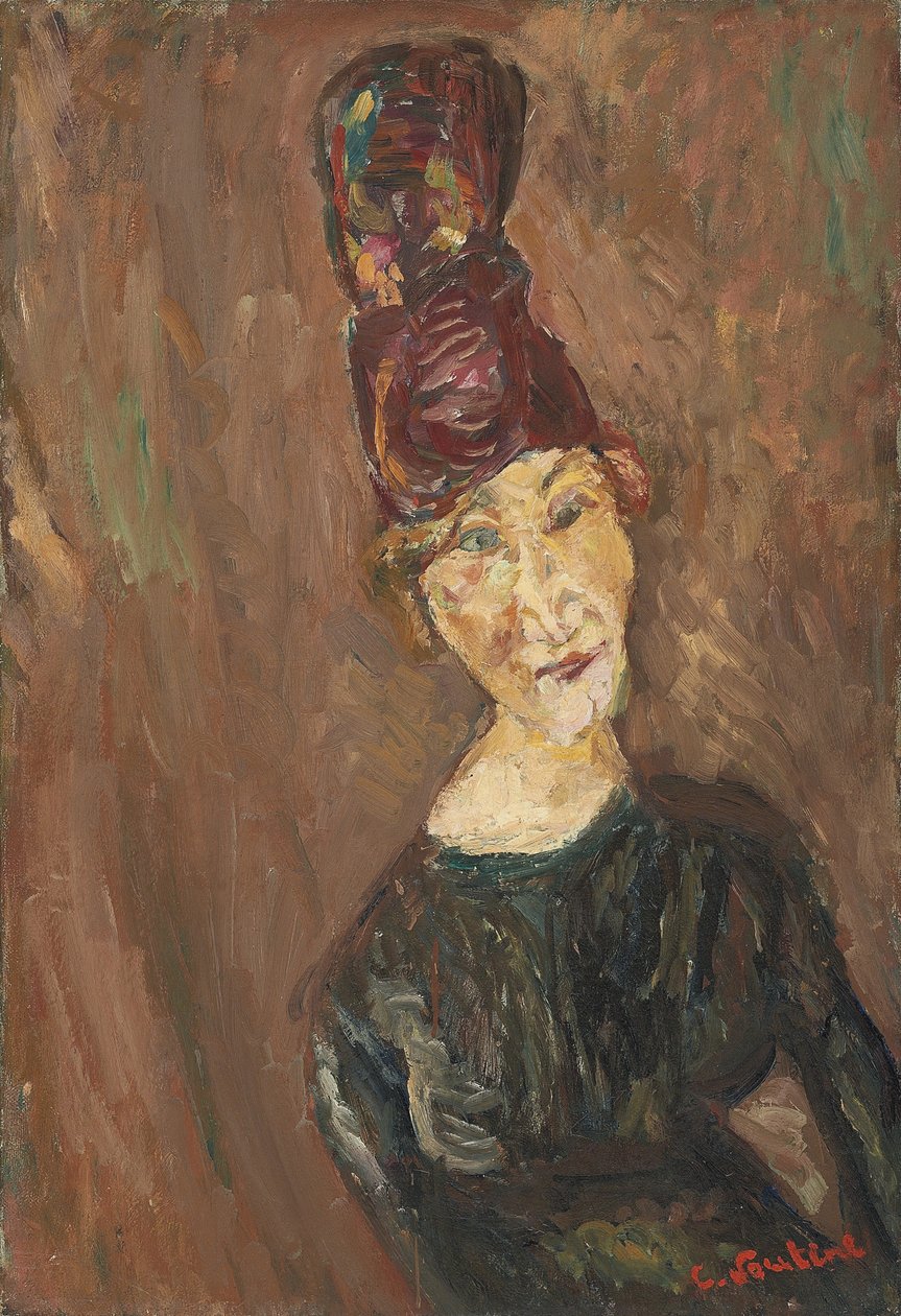 La donna con il grande cappello, ca 1919 da Chaim Soutine