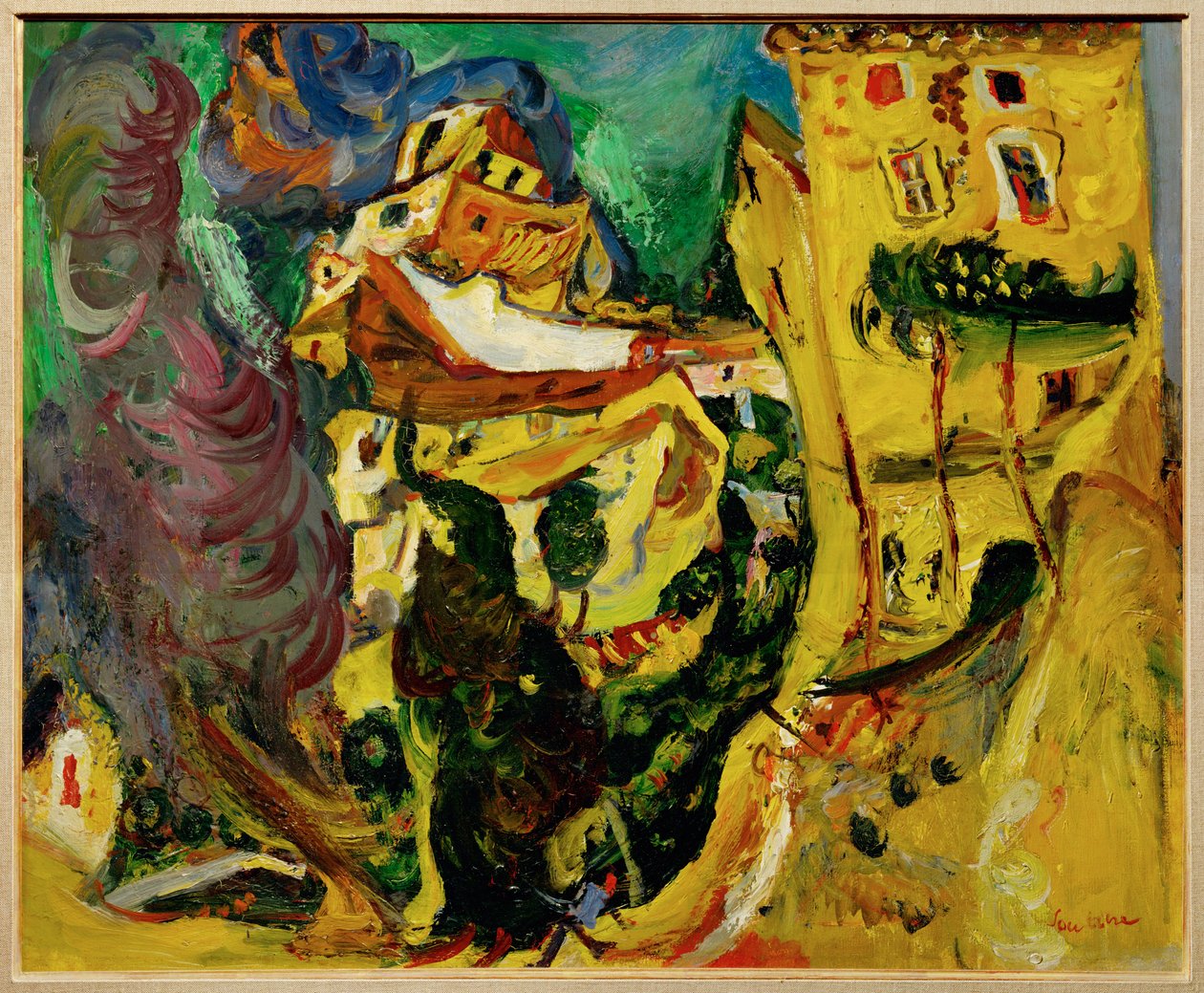 Paesaggio a Cagnes (dipinto su tela) da Chaim Soutine