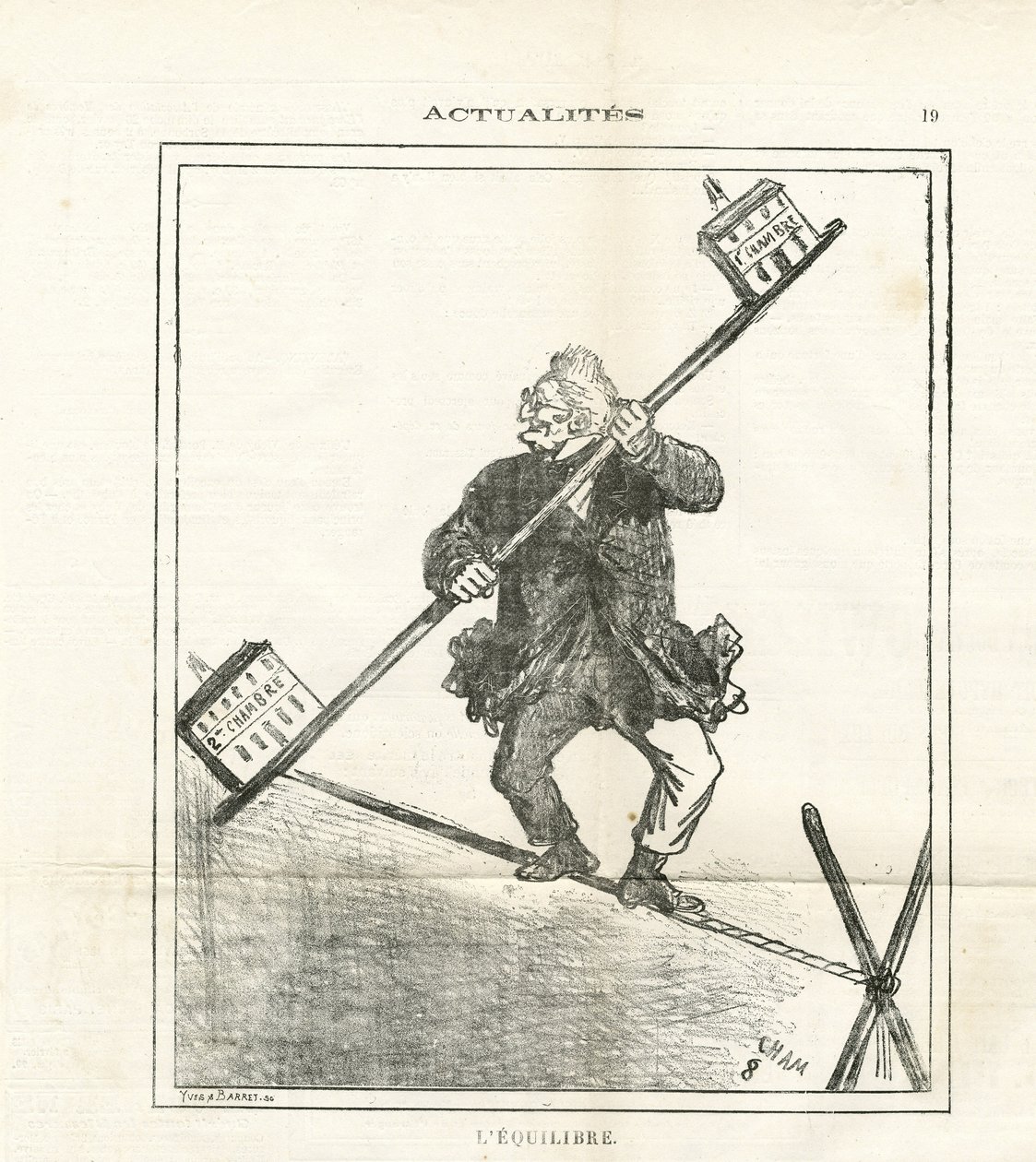 Illustrazione di Cham (1819-1879) in Le Charivari da Amédée de Noé