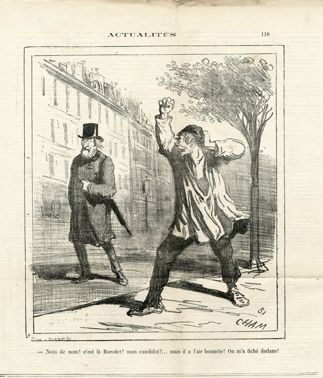 Illustrazione di Cham (1819-1879) in Le Charivari da Amédée de Noé