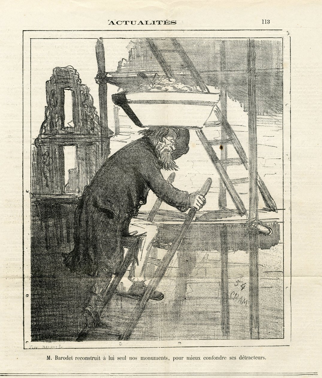 Illustrazione di Cham (1819-1879) in Le Charivari da Amédée de Noé