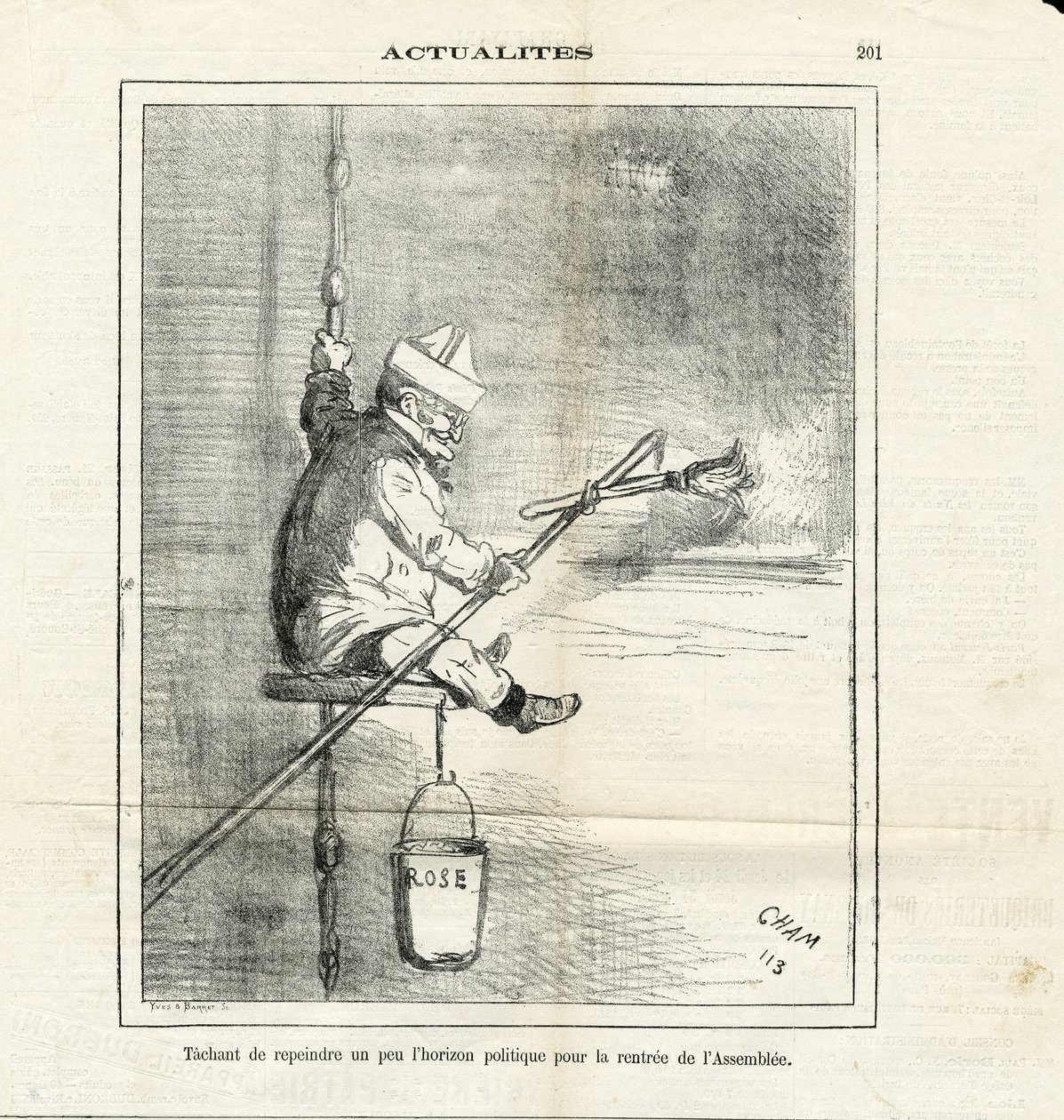 Illustrazione di Cham (1819-1879) in Le Charivari da Amédée de Noé