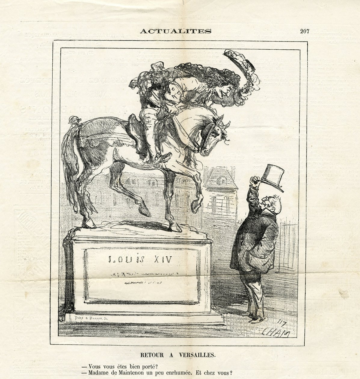 Illustrazione di Cham (1819-1879) in Le Charivari da Amédée de Noé