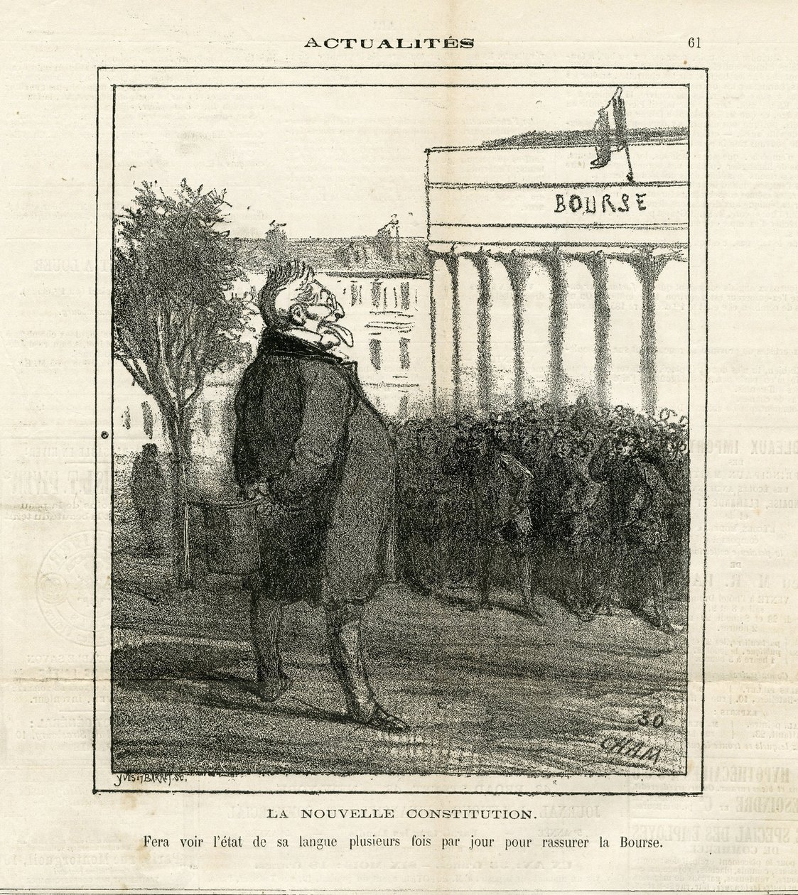 Illustrazione di Cham (1819-1879) in Le Charivari da Amédée de Noé